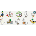 Cartoon Duck Stickers 10's - Sold Assorted 